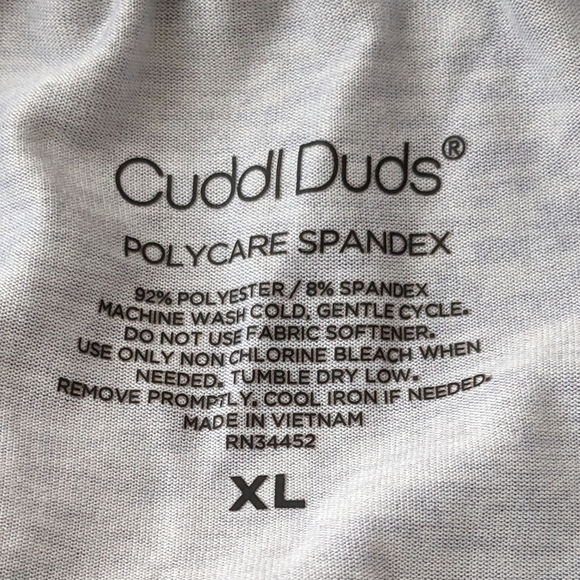 Cuddl Duds Lounge Long John Set XL - Picture 6 of 6